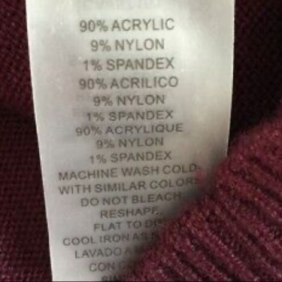 Vince Camuto Burgundy Mid Length Sweater Sheath Dress Bell Sleeve Tie Closure - Picture 9 of 9